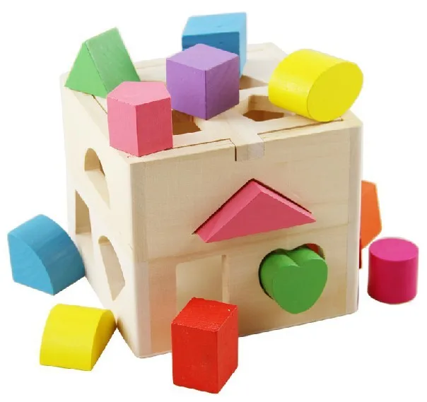 Buy Free shipping ! Baby Toys Shape Sorting Cube Child