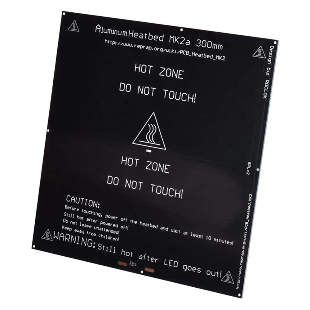 MK2A 300*300*3 мм PCB алюминиевая нагревательная плата печатного стола аксессуары 3d принтера