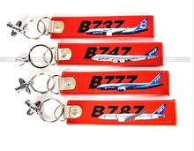 Boeing B737/B747/B777/B787 Voyage Accessoires Bagages Tag Rouge Brodent Metal Avion Cadeau Sac Tag pour L’équipage pilote