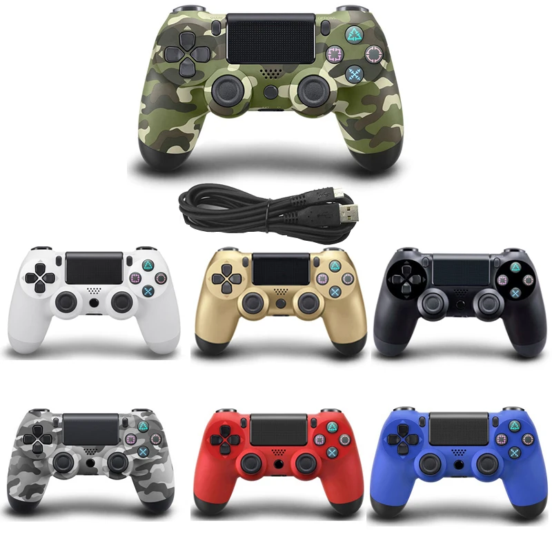 USB Wired Gamepad PC PS4 Controller For Playstation Sony DualShock 4 Vibration Joystick Pubg Controller for Play Station PS4