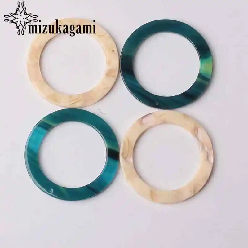 33*16 мм уксусная кислота Смола Подвески плоские гладкие полукруг для DIY серьги