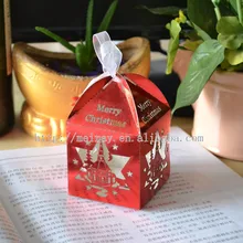 Лазерная резка рождественские подарочные коробки для рождественских украшений Сделано в Китае, дешевые рождественские украшения оптом
