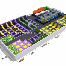Экспортируется в Россию безопасные большие батуты с приключенческими играми CE сертифицированные HZ-LG046