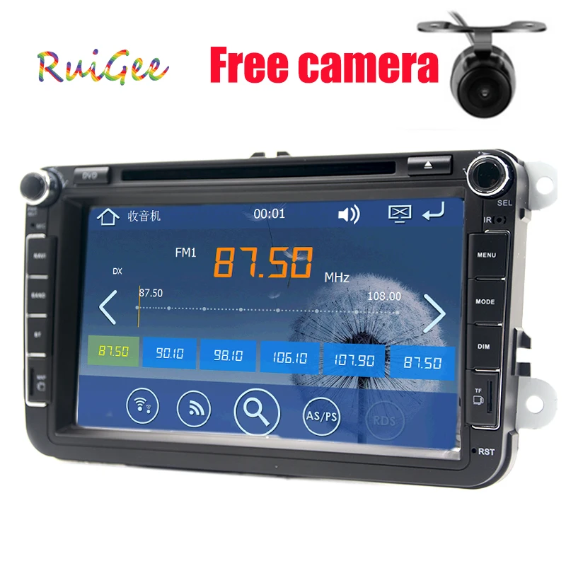 Excellent 8inch 2din Multimedial VW Car DVD GPS Navigation audio camera TV player for GOLF 6 new polo New Bora JETTA B6 PASSAT SKODA Map 5