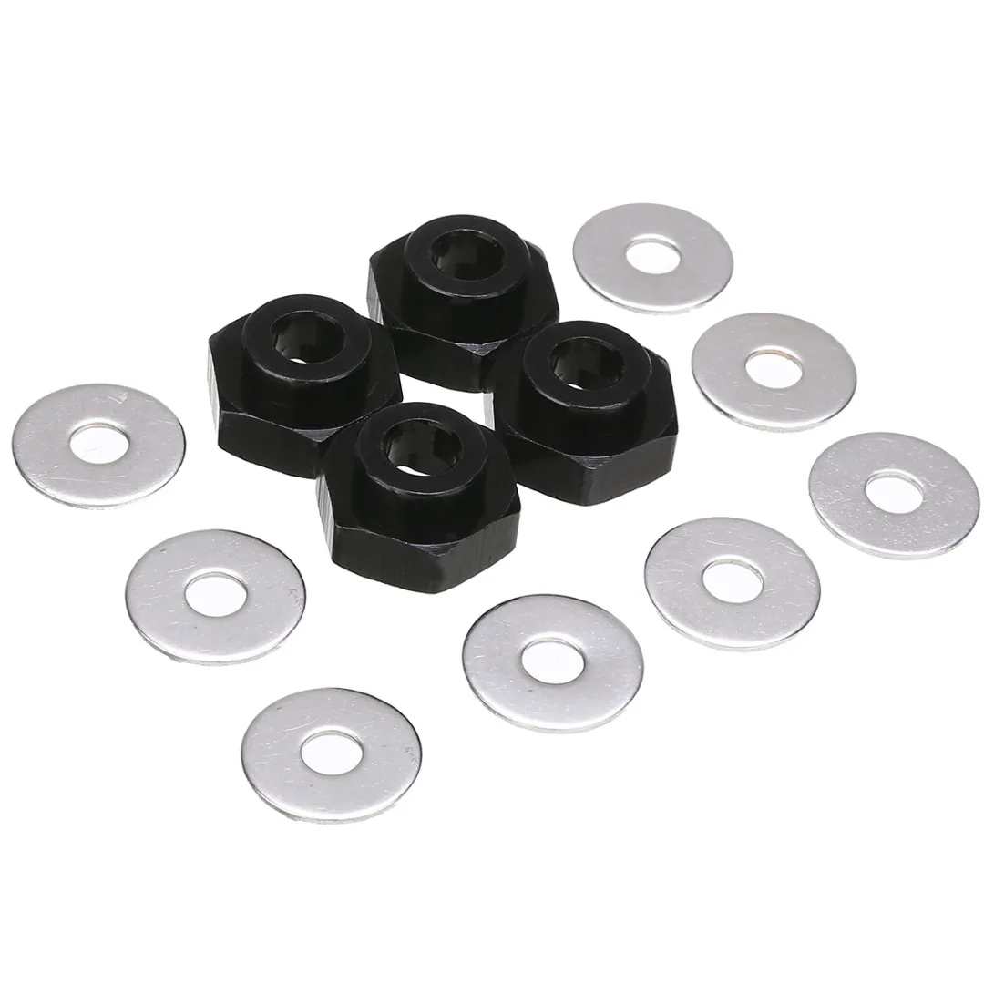 4Pcs/Set 12mm To 17mm Hex Wheel Adapter Extension 5mm For 1/10 1/8 RC Car Wheel Hex
