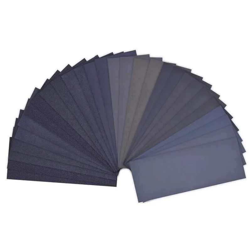 36PCS  400 to 3000 Wet Dry Sand Paper Polishing Metal Sanding Waterproof Sandpaper Grind Paper Wood Emery Abrasive Paper Sheets