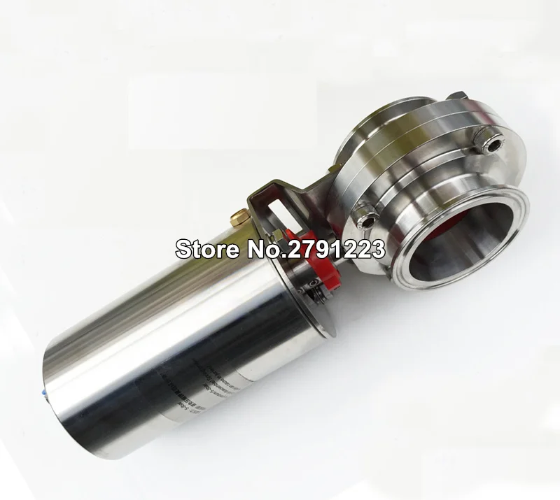 Пневматический 1,5 ''поездки Зажим санитарно-пневматический привод клапан Staininless возвратной пружиной