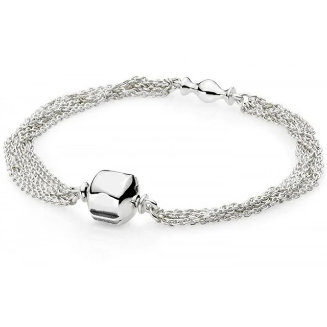 

Kaliyah New Authentic 925 Sterling Silver Fit Original Stable Block Diy Charm Snake Link From Chain Hand Jewels