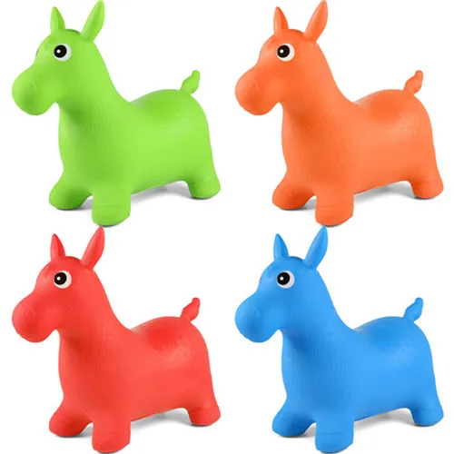 Надувные прыгающие игрушки для детей в виде животных, прыгающие лошади, прыгающие игрушки для детей, разные цвета