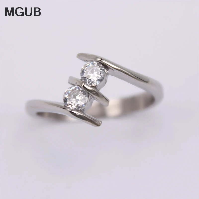 

2019 new products Classic romantic engagement ring Exquisite zirconia crystal smooth does not fade7#-9# 15