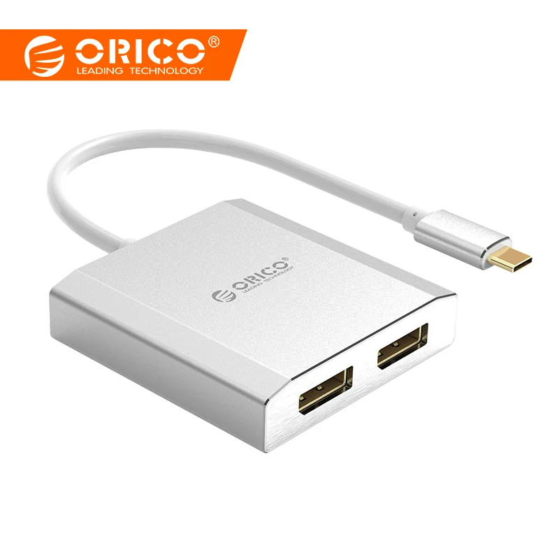 

ORICO Type-C to Dual DP 4K HD Resolution Video Cable Adapter Cable For PC Laptop Tablet Projector HD Audio Conversion Cable
