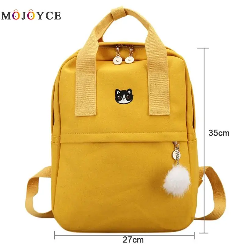 Mochila de lona de estilo Preppy para mujeres y niñas, Mochila escolar Casual para adolescentes, Mochila de estilo coreano, Mochila femenina