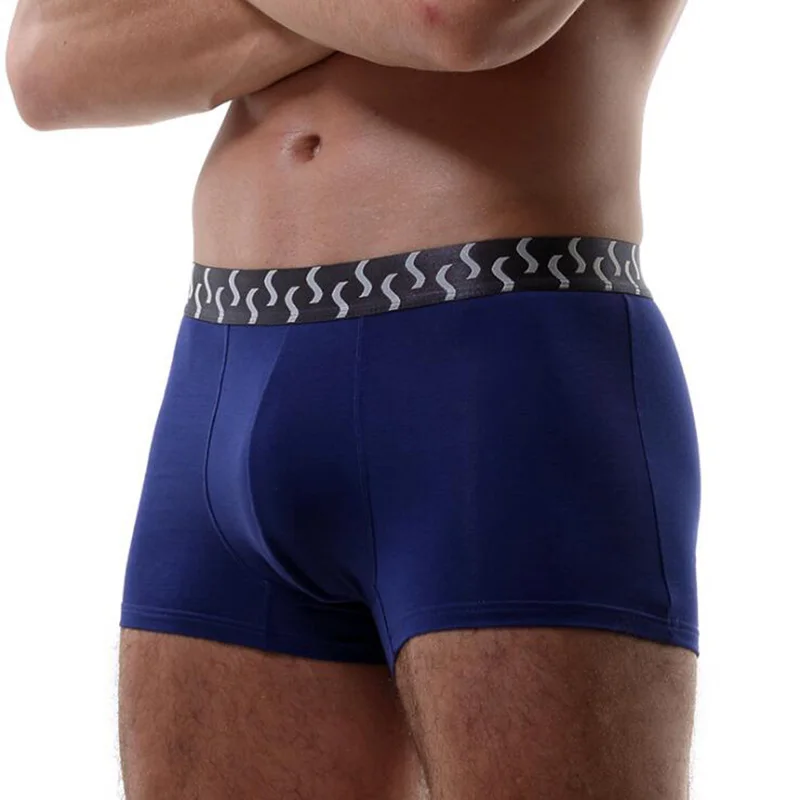 

Men's underwear cotton boxer shorts Plus size XL-5XL sports stretch boyshort loose breathable boxers 1203