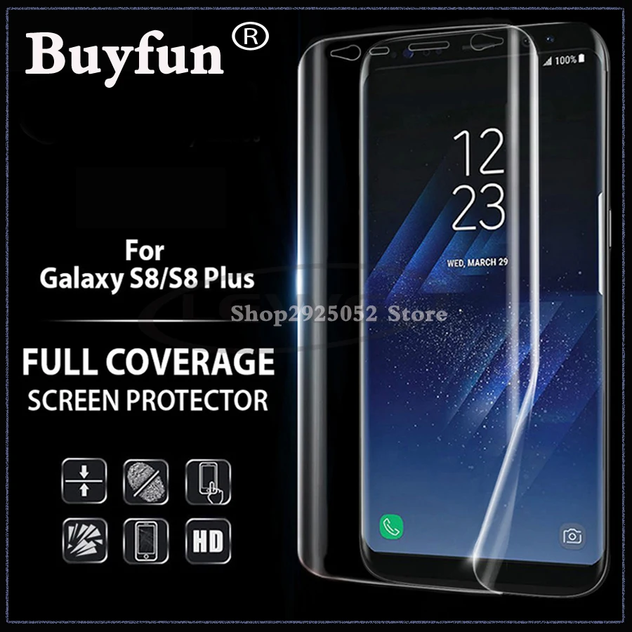 

For Samsung Galaxy S8 S 8 Screen Protector 3D Curved Full Cover Protective Film For Samsung S8 plus Film (Not Tempered Glass)