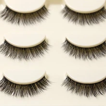 Г. пикантные ручной работы 3D норки Красота Толстые Длинные Накладные ресницы норки Поддельные ресницы ресниц высокое качество 3 пар/кор. t-4