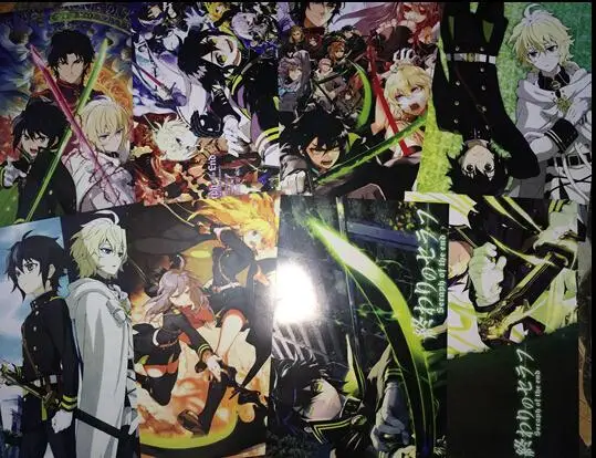 Японское аниме 8 шт./компл. разные дизайны А3 постеры Seraph of the end Code Geass Hagaren картины