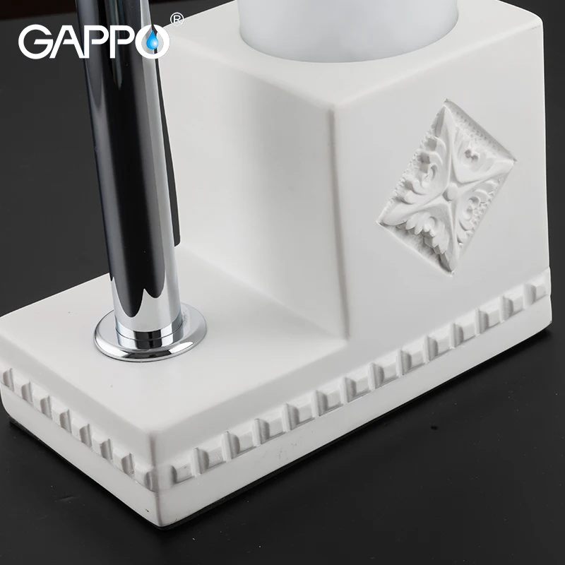 GAPPO щетка для унитаза белая ванная комната держатели для унитаза отдельно стоящие аксессуары Матовый держатель для туалетной щетки для ванной комнаты