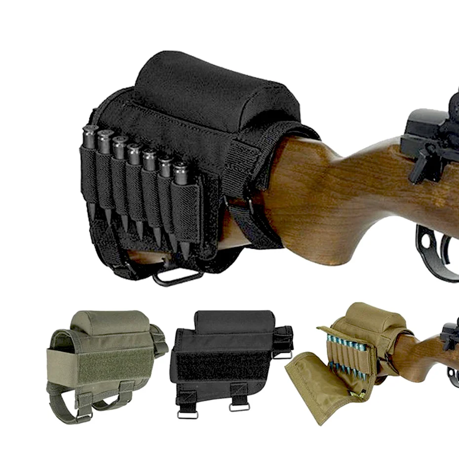 

Tactical Crown Cheek Hunting Airsoft Cartridge Belt Tactical gun Bandolier Gauge Ammo Holder accessories for. 300. 308 Winmag