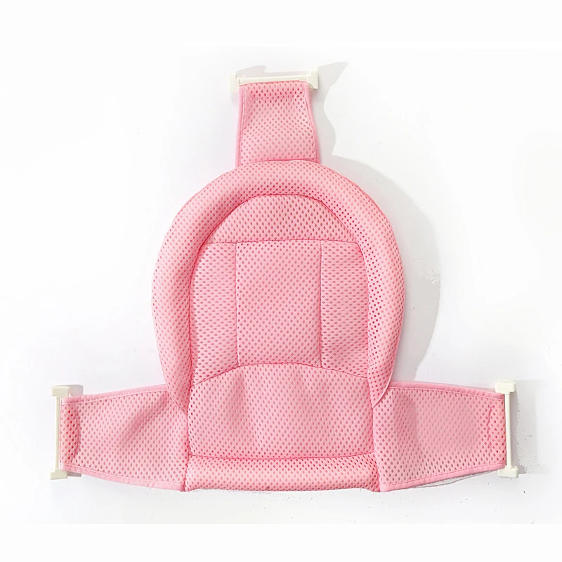 

Baby Bath Mesh Shower Cushion Bed Pocket T Type Adjustable Neonatal Shower Mesh Universal Bathtub Bracket Baby Cushion Newborn