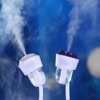 

II Mini 12V Car Steam Humidifier Air Purifier Aroma Diffuser Essential oil diffuser Aromatherapy Mist Maker Fogger Purple Green