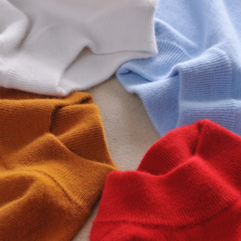 

2017 Women Cashmere Sweater Women fashion Slim Solid Autumn Winter Knitted Warm Turtleneck Pullover Women Sweater Pull Femme 954