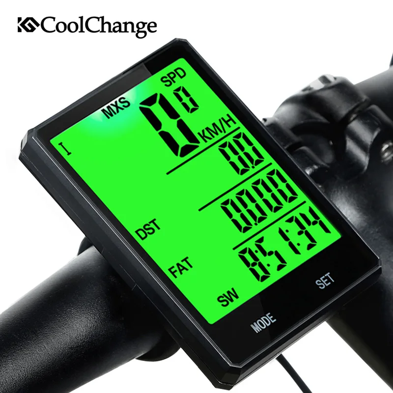 CoolChange Bike Computer 2.8" Large Screen Rainproof