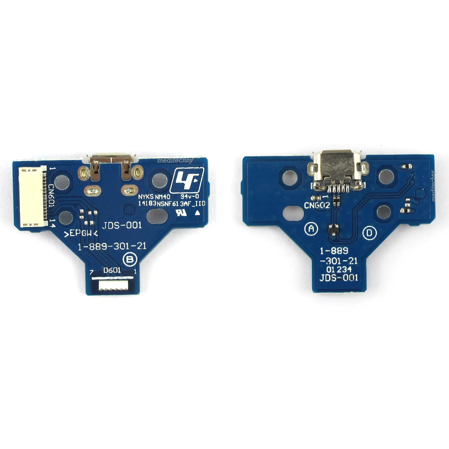 

USB Charging Port Board 14 Pin JDS-001 For PS4 Controller Dualshock with Flex Cable