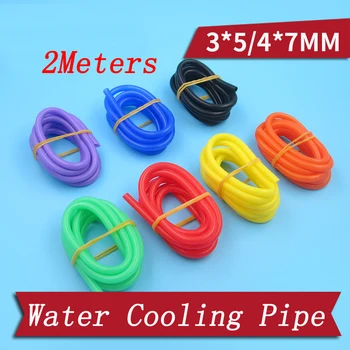 

2Meters 3x5mm 4x7mm Silicone Water Cooling Pipe Water-cooled Tube Water Pump Motor Pipe Parts for RC Racing Boat Car