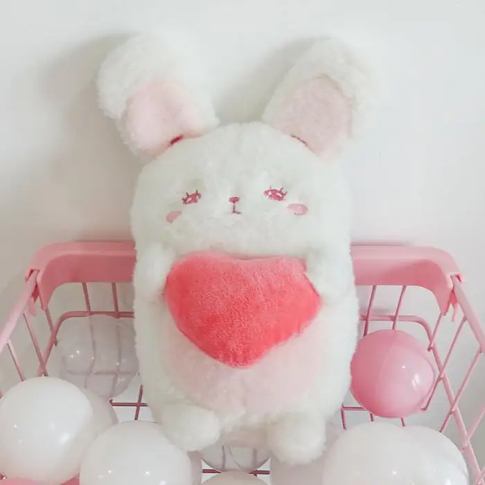 Cute Soft Rabbit Doll Stuffed Bunny Pillow Doll Toy Gift for Kids Girlfriend HYD88