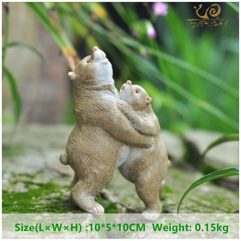 

Everyday collection Resin handicraft modern household balcony small statue adornment creative parent-child bear decoration