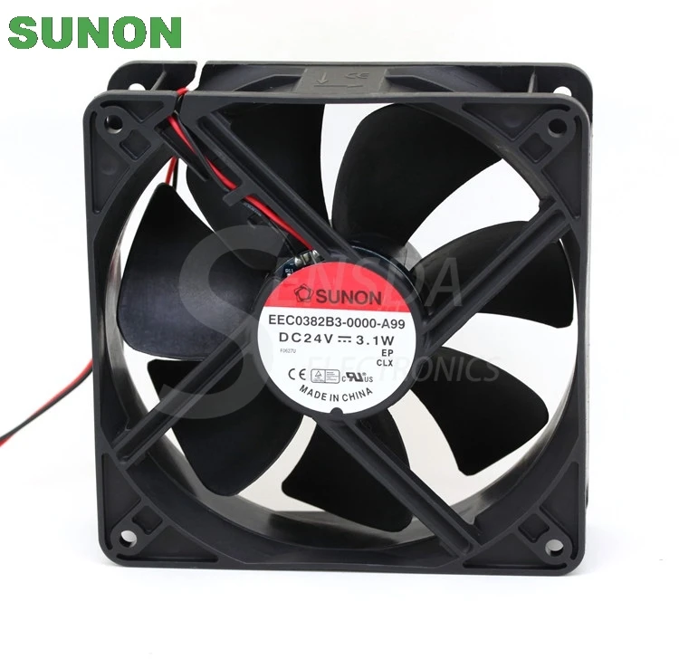 Sunon EEC0382B3 0000 A99 12038 120 мм 12 см DC 24V 3.1A 2 проводной серверный инвертор корпус осевые