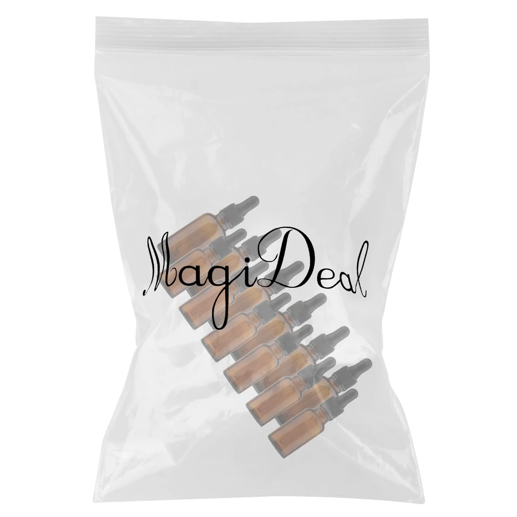 12x Empty Glass Eye Dropper Essential Oil Perfume Pipette Bottles 30ml 20ml Secure & Convenient Packaging