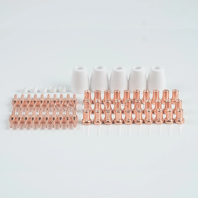 60pcs Consumables Extended(long tips and long electrode) PT-31 for 40A 50A Air Plasma Cutter and CT520 SUPER200P WELDING MACHINE 60pcs Consumables Extended(long tips and long electrode) PT-31 for 40A 50A Air Plasma Cutter and CT520 SUPER200P WELDING MACHINE