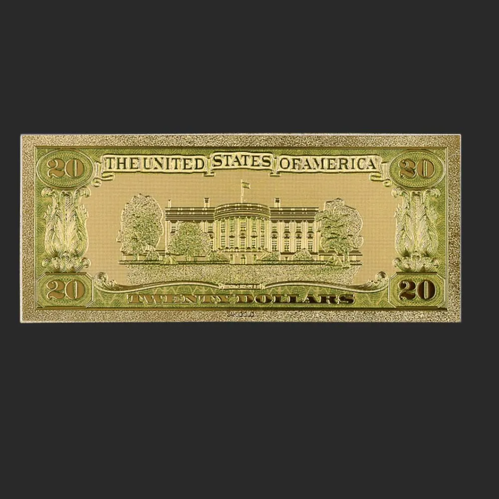 1928 год США 20 USD Золотая банкнота мировая валюта Реплика золотой фольги бизнес и
