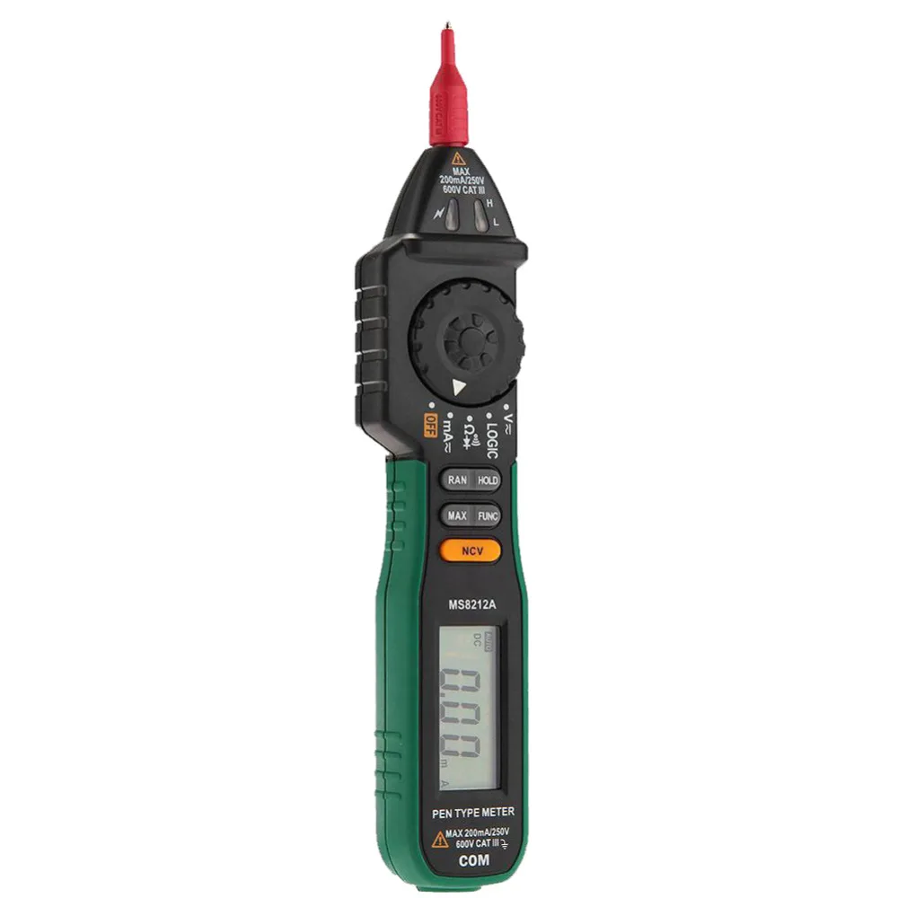 

MASTECH MS8212A Pen Type Multimeter Tester DC AC Voltage Current Volt Ohm