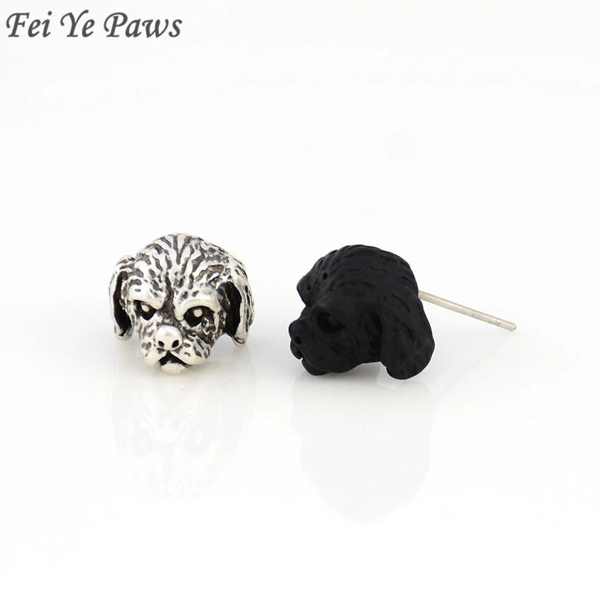 

Fei Ye Paws Boho Retro Style Vintage Shih Tzu Dog Pet Stud Earings Punk Animal Earrings Women Unique Personality Gift Oorbellen