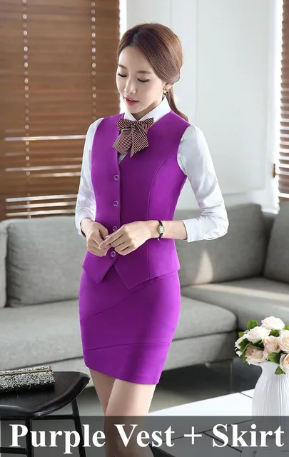 Purple vest and skirt set Clearance