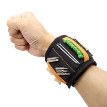 Магнитный браслет Geoeon Многофункциональный портативный инструмент сумка электрика запястье инструмент для удержания винтов, гвоздей, сверл A35