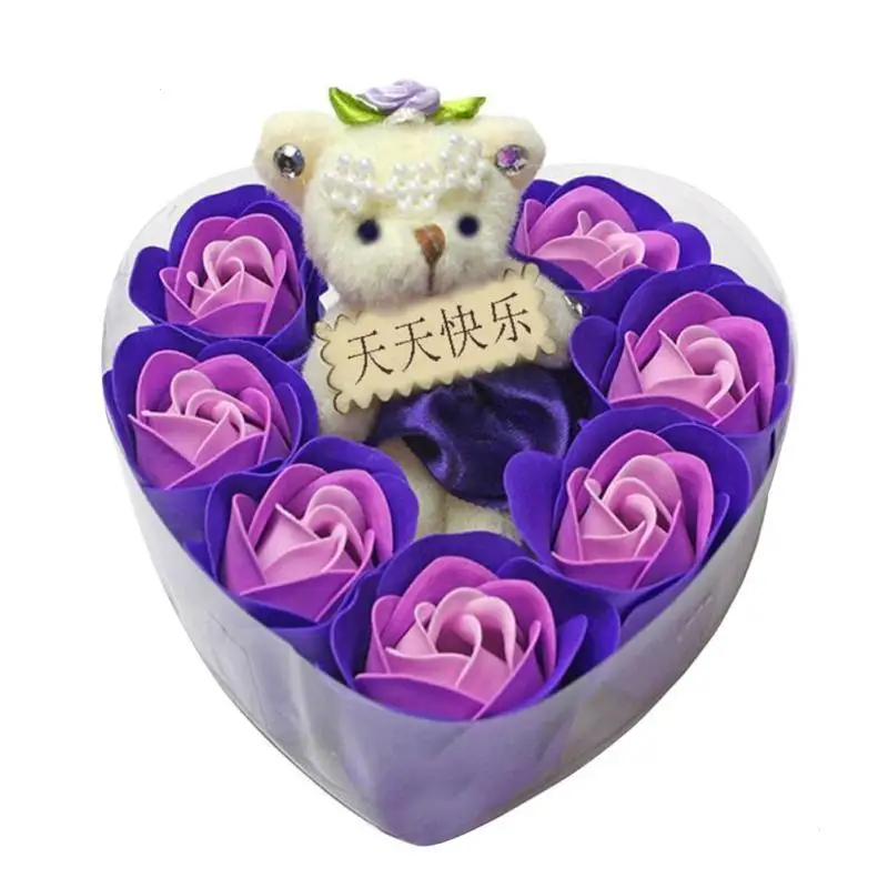 Artificial Soap Rose Flower Valentine Gifts Wedding Decoration Maison