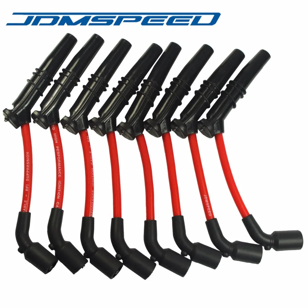 

JDMSPEED HUGE SPARK PLUG WIRES SET 10.5MM FOR GM PONTIAC CHEVROLET CHEVY LS1 LS2 LS3 ENGINE