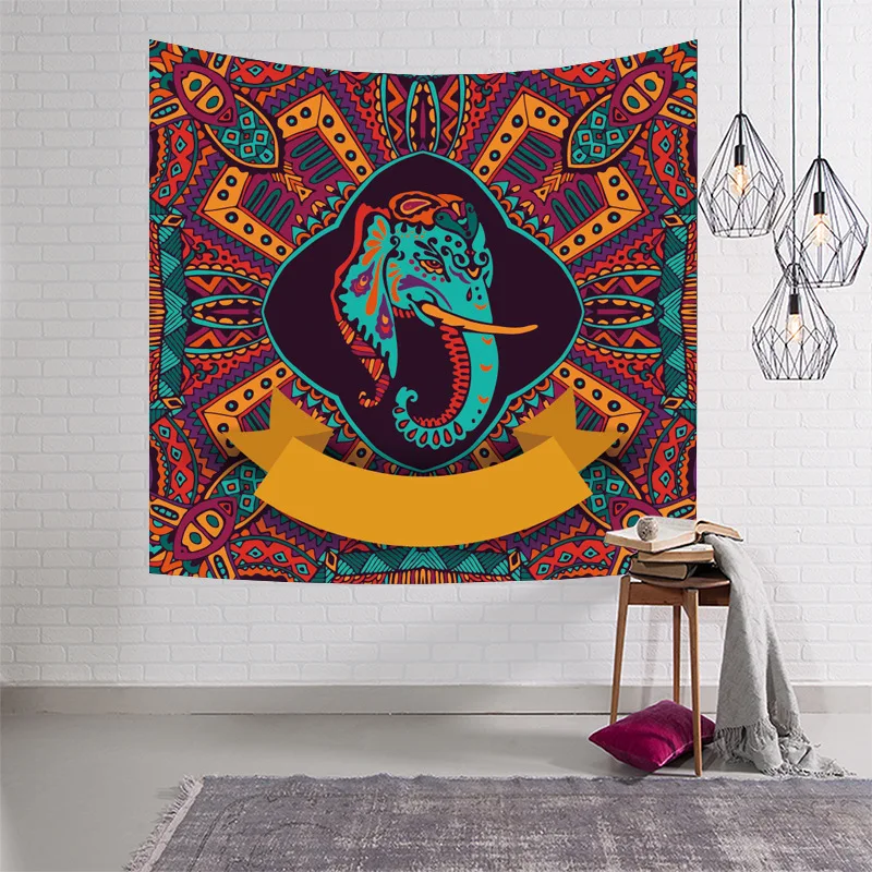 

2018 Fashion Yoga Background Exercise Room Decoration Bar India Idol Digital Printing Tapestry Wall Hanging Decoration