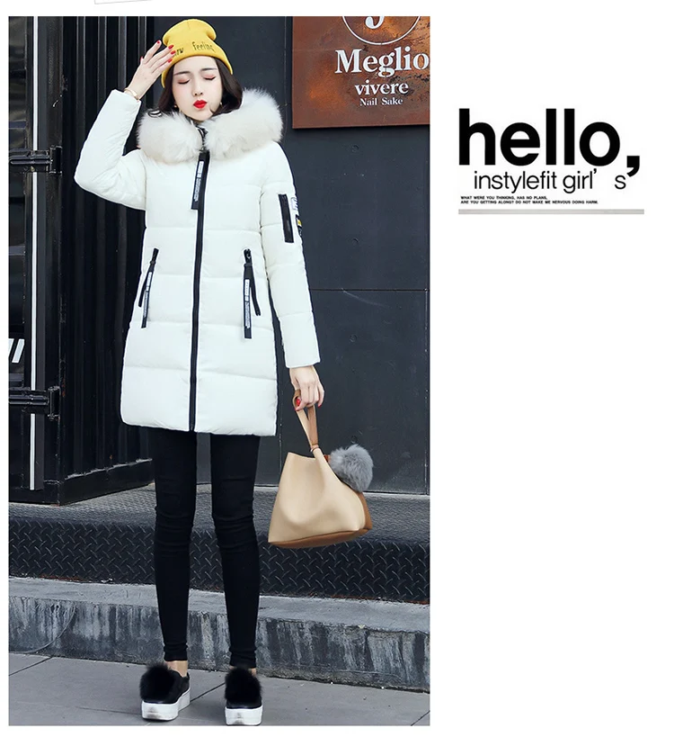 Women Parkas Long Coats Army Green Overcoat Female Winter Hooded Cotton Coats Woman Jackets 2018 New Clothing LZ975 (21)