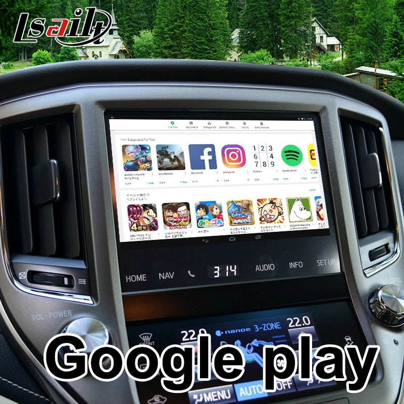 Lsailt Android 9 0 GPS навигация бокс видео интерфейс для Crown Toyota с YouTube Netflix Google play|GPS
