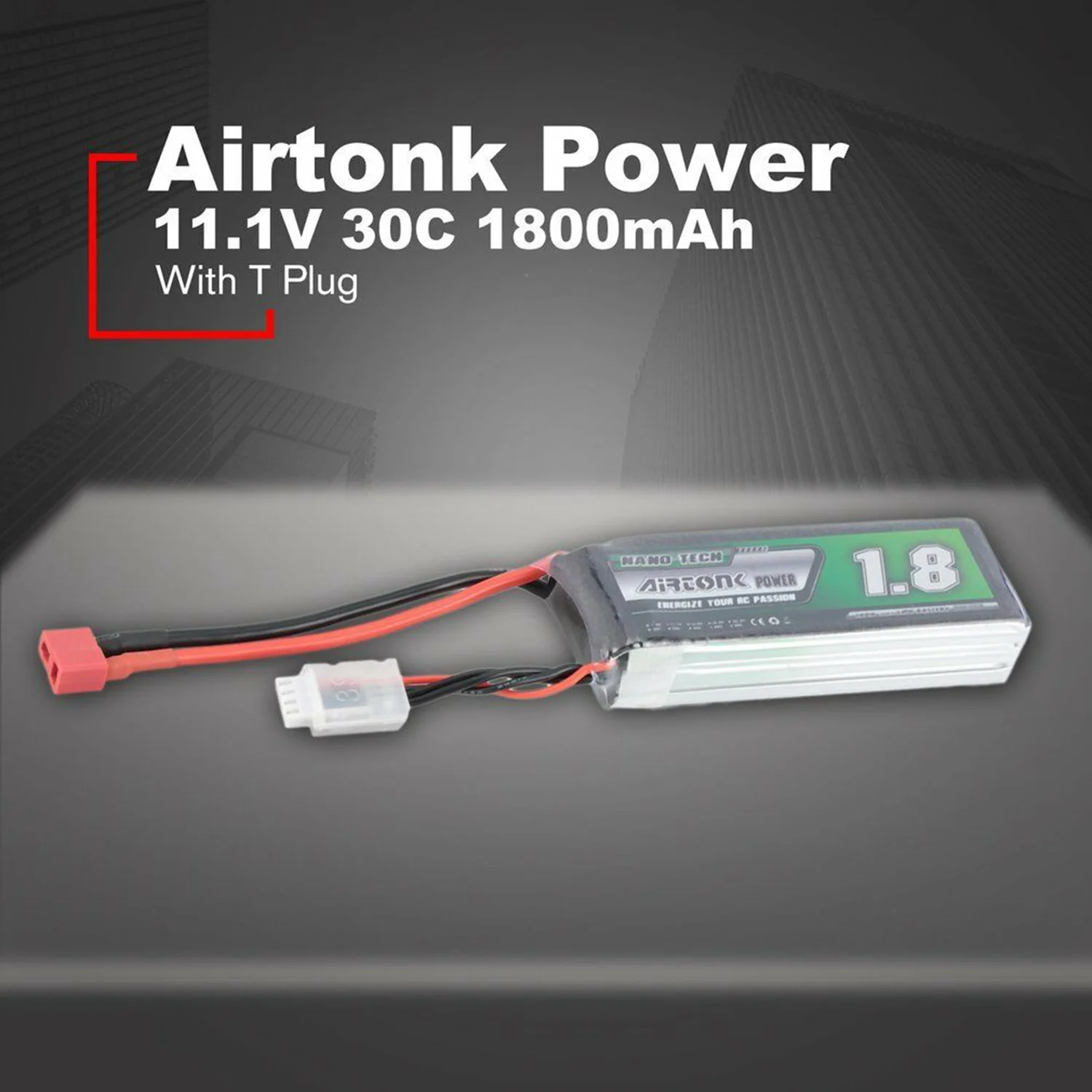 Airtonk power 11,1 V 1800Mah 30C 3S 1P Lipo батарея T Разъем для Rc Дрон автомобиля
