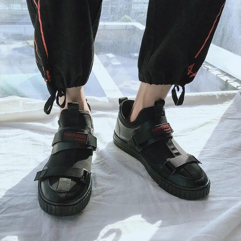 

DUK black new breathable fashion men's and women's Korean shoes Casual shoes free shipping Male summer