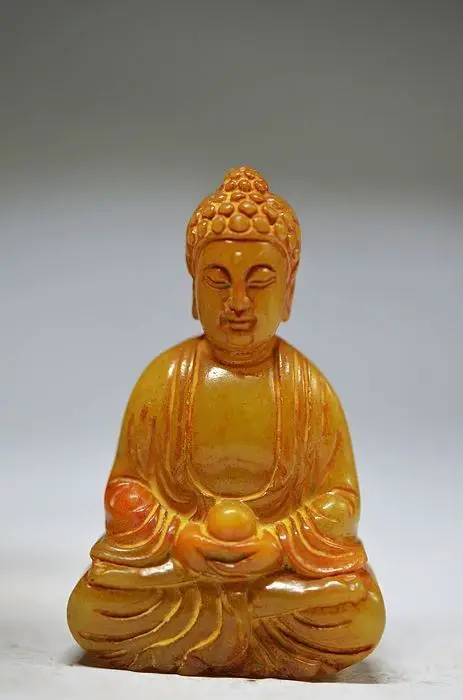 

Unique China old jade hand carved statues ---buddha statue