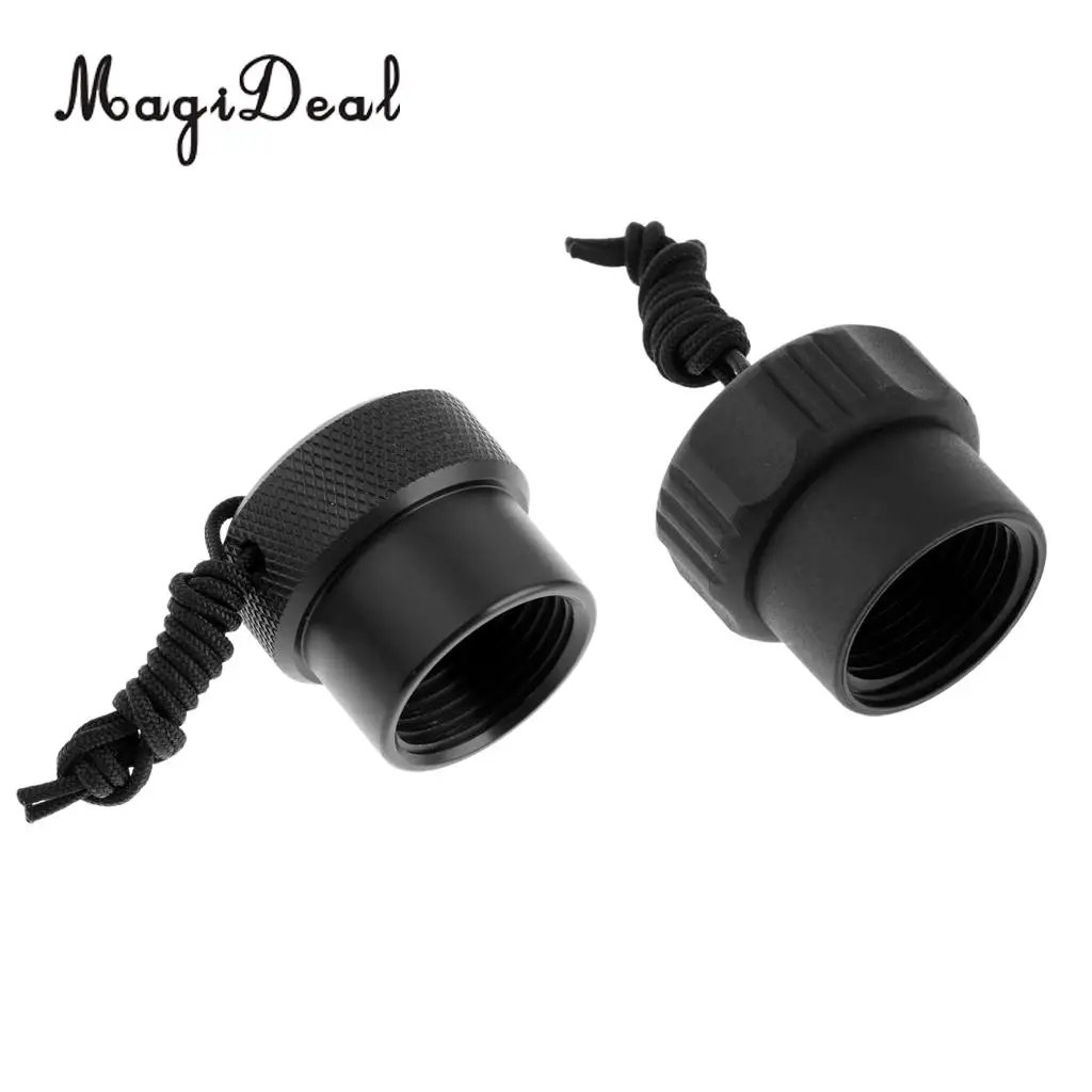 Porable 2 Pieces Scuba Diving DIN Regulator Tank Valve Dust Plug Protector Cap Gear Kit for Swimming Diving Accessories