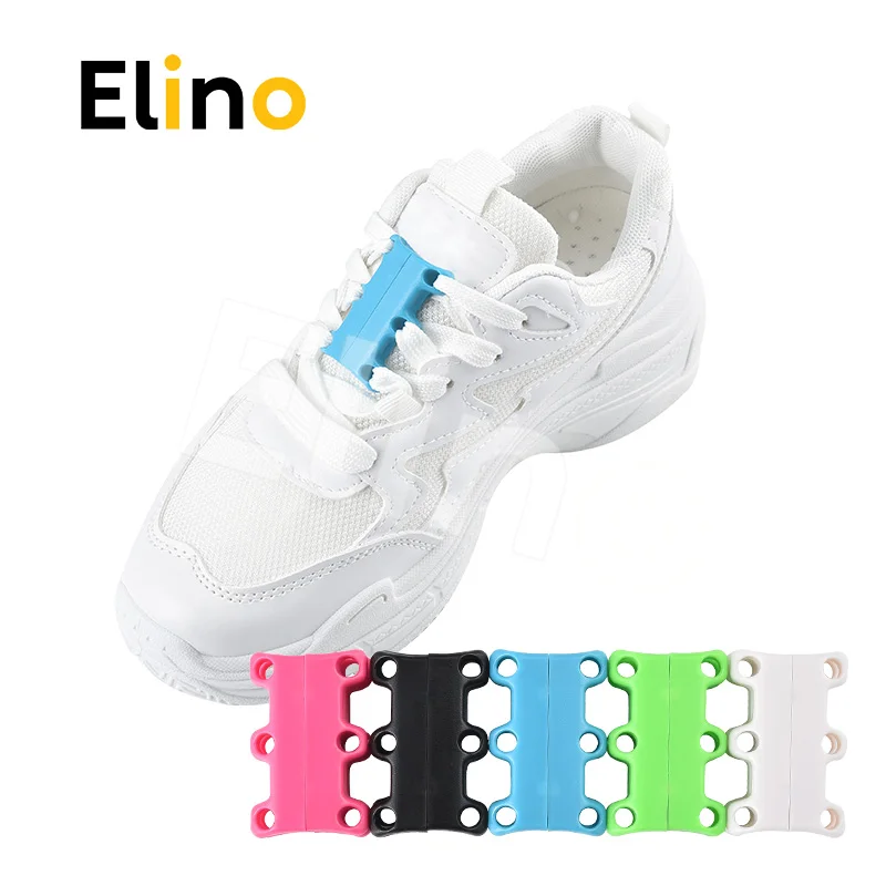 "Елино" Магнитный Шнурок Пряжка Для мужчин Для женщин без галстука обувь без застежки шнуровка для Сникеры на каждый день легко магнит