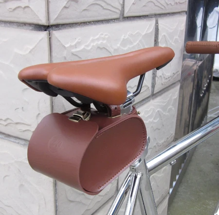 Чехол накладка из искусственной кожи для велосипеда|rear bag|rear bicycle bagvintage saddle bags |