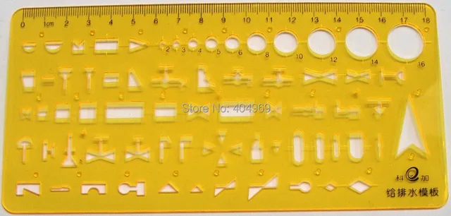 isometric piping template drafting tool drainage template in
